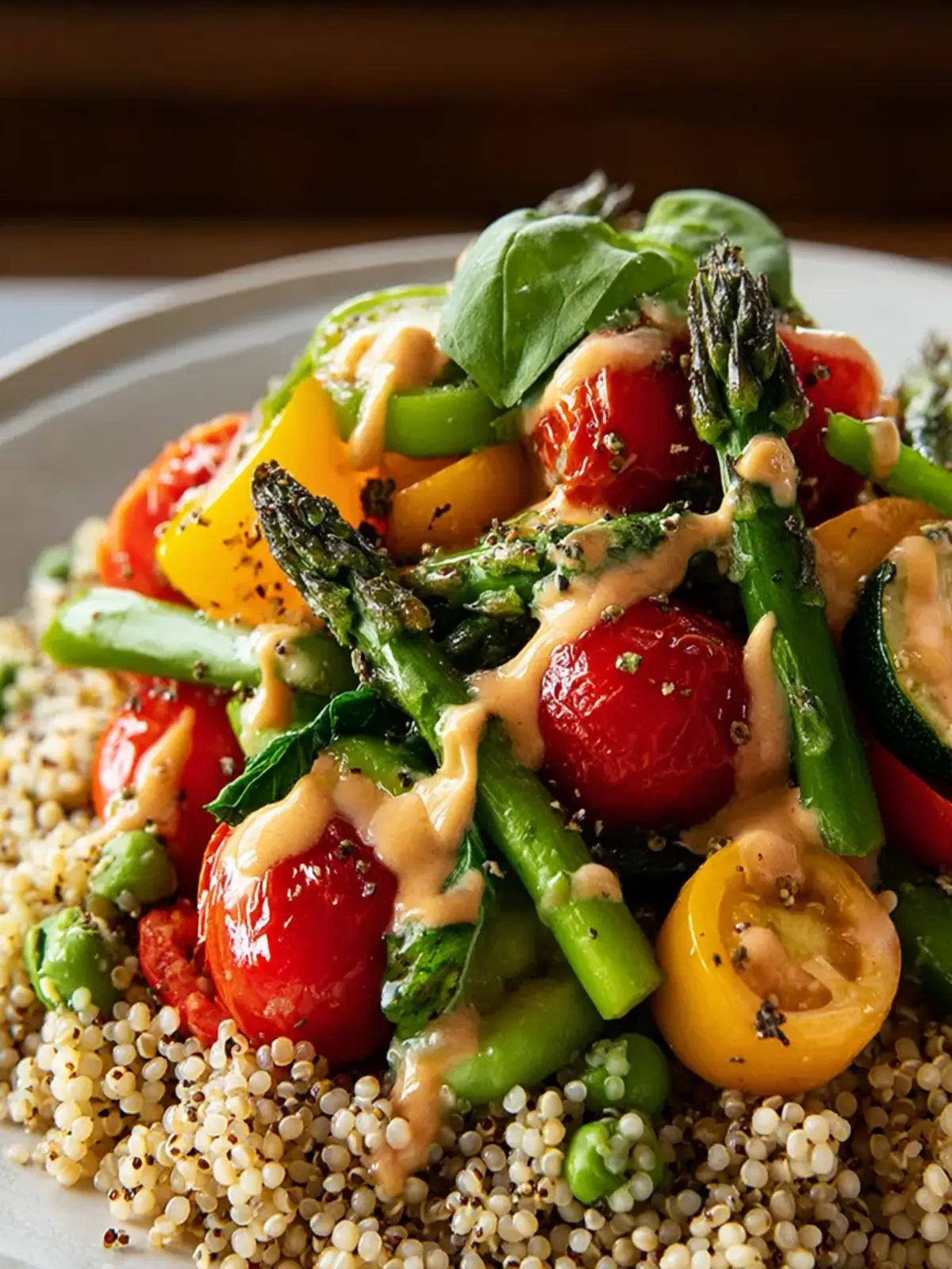 Memorial Day Creamy Coconut Sorghum Veggie Plate: Irresistibly Fresh!