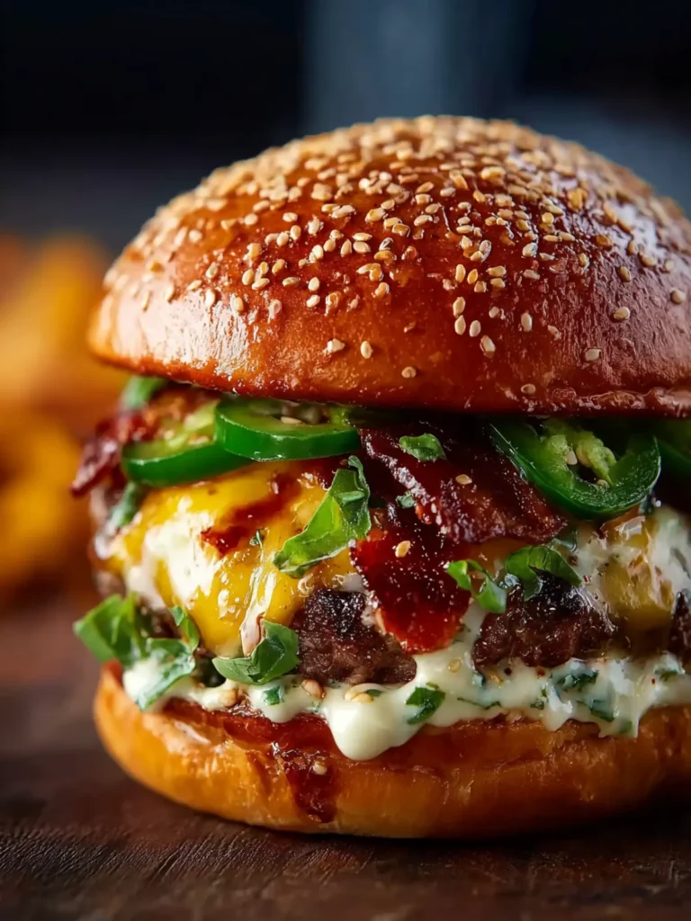 Spicy Jalapeno Pepper Jack Burger First Image