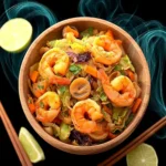 Thai Sweet Chili Shrimp With Cabbage “Noodles” First Image
